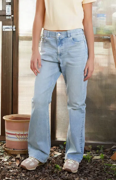 Pacsun Flare Jeans Light Blue In Light Indigo