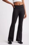 Pacsun Foldover Flare Leggings In Meteorite