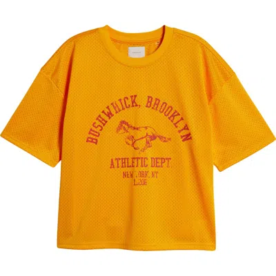 Pacsun Football Jersey Top In Yellow