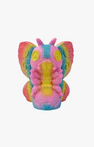 Pacsun Godzilla Mothra 343 (sofubi Spray Glitter) Knit Series Vinyl Figure In Multi