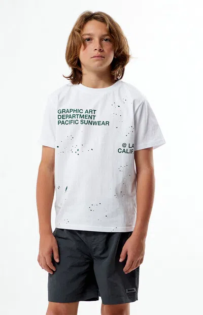 Pacsun Graphic Art Department T-shirt In White
