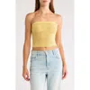 Pacsun Great Open Stitch Tube Top In Yellow