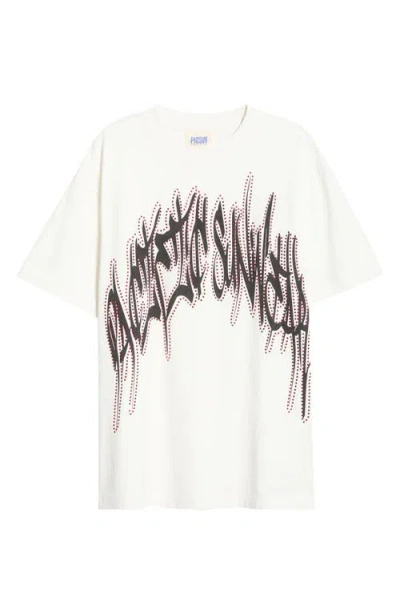 Pacsun Handstyles Embellished Graphic T-shirt In White