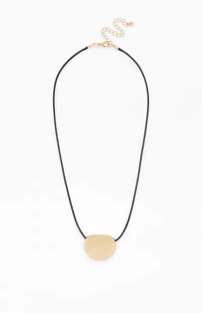 Pacsun Hannah Gold Metal Pendant Necklace