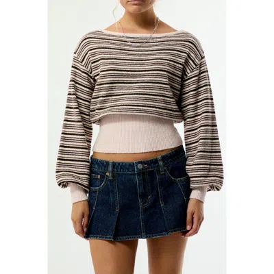Pacsun Harley Off The Shoulder Sweater In Multi