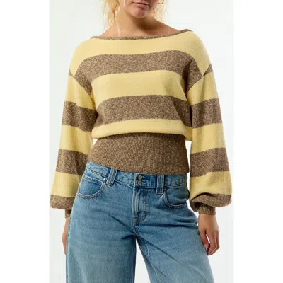Pacsun Harley Off The Shoulder Sweater In Multi