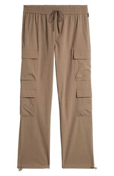Pacsun Harvey Drawstring Stretch Cargo Pants In Brown