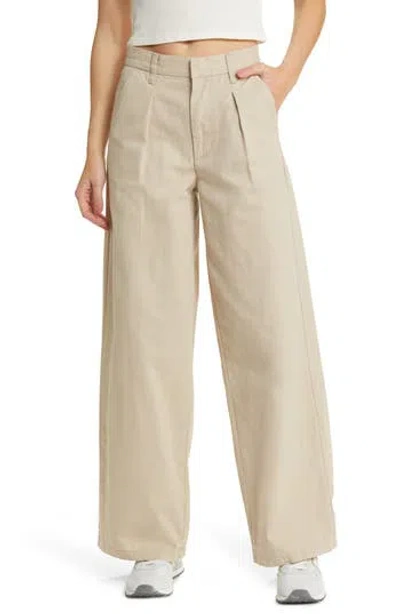 Pacsun High Waist Wide Leg Pants In Gray