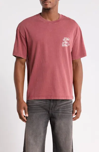 Pacsun If Not Now Short Sleeve Graphic T-shirt In Red
