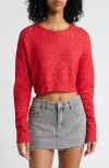 Pacsun Iris Crewneck Crop Sweater In Emboldened