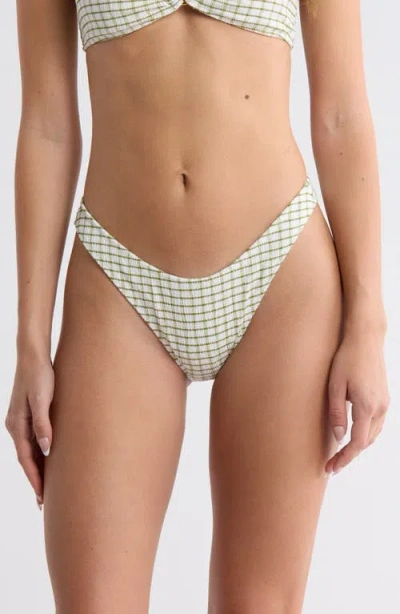 Pacsun Jade Textured Bikini Bottoms In Gray