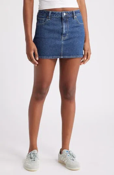 Pacsun Jalisa Denim Miniskirt In Medium Indigo