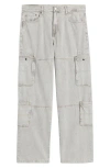 Pacsun Jasper Baggy Cargo Jeans In Gray