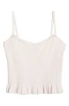 Pacsun Jennie Ruffle Sweater Tank In Shrinking Violet