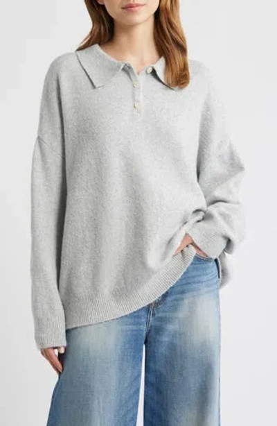 Pacsun Jesse Knit Polo Sweater In Gray