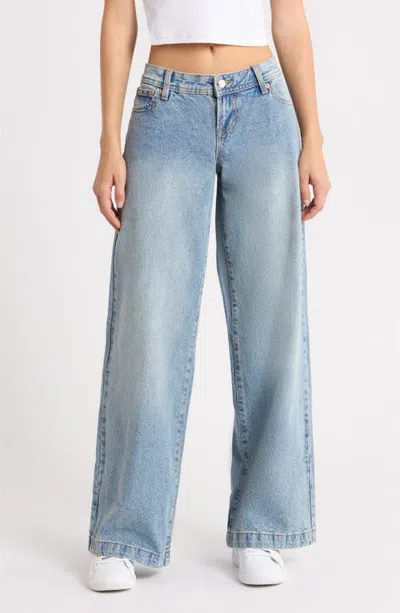 Pacsun Kaia Ultimate Low Rise Baggy Jeans In Blue