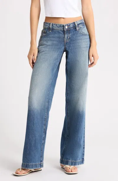Pacsun Kaia Ultimate Low Rise Wide Leg Jeans In Blue