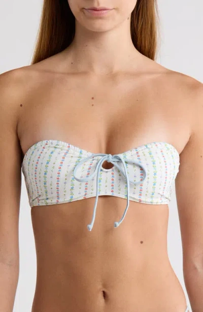 Pacsun Karly Bandeau Swim Top In Multi