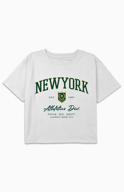 Pacsun Kids Athletic New York T-shirt In White