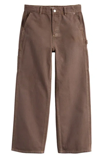 Pacsun Kids' Baggy Carpenter Pants In Brown
