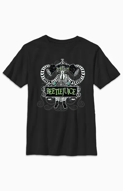 Pacsun Kids Beetlejuice Strange & Unusual T-shirt In Black