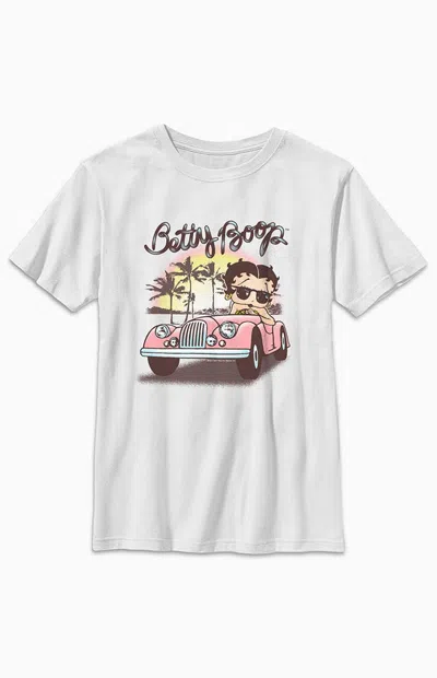Pacsun Kids Betty Boop T-shirt In White