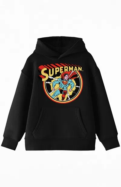 Pacsun Kids Bold Superman Hoodie In Black