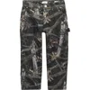 Pacsun Kids' Briggs Camo Baggy Carpenter Jeans In Multi