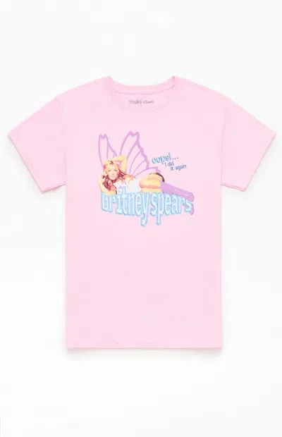 Pacsun Kids Britney Spears Butterfly T-shirt In Pink