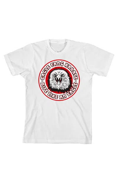 Pacsun Kids Cobra Kai Eagle Fang Karate T-shirt In White