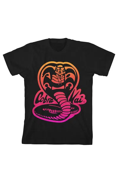 Pacsun Kids Cobra Kai Neon Logo T-shirt In Black