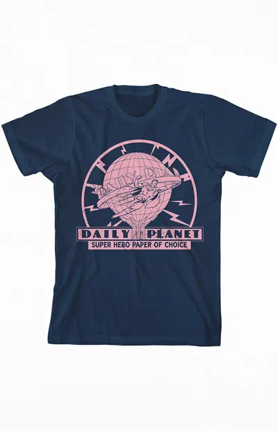 Pacsun Kids Daily Planet T-shirt In Navy In Blue