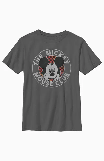Pacsun Kids Disney The Mickey Mouse Club T-shirt In Charcoal In Gray