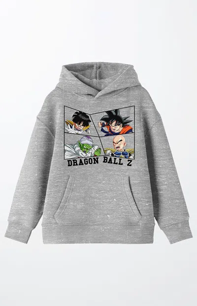 Pacsun Kids Dragon Ball Z Characters Hoodie In Heather Grey In Gray