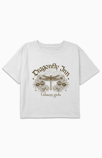 Pacsun Kids Dragonfly Inn Antique T-shirt In White