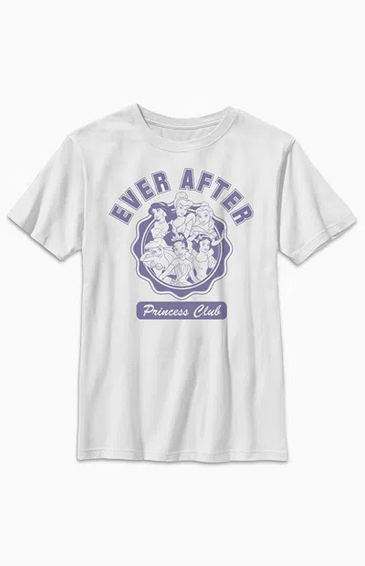 Pacsun Kids Ever After Disney Princess T-shirt In White