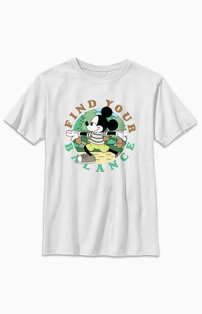 Pacsun Kids Find Your Balance T-shirt In White
