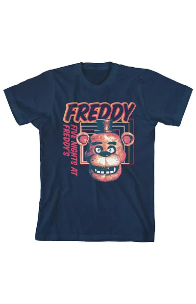 Pacsun Kids Five Nights At Freddy's T-shirt In Navy In Blue