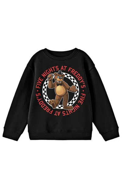 Pacsun Kids Five Nights At Freddys Freddy's Crew Neck Sweatshirt In Black
