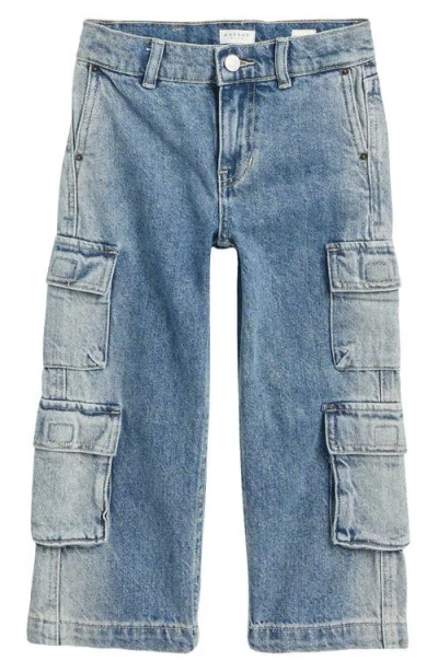 Pacsun Kids' George Baggy Cargo Jeans In Blue