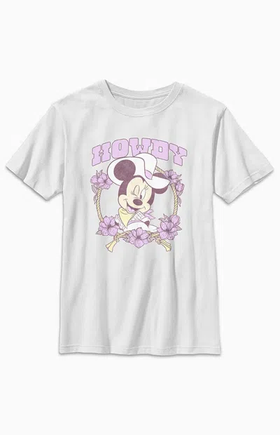 Pacsun Kids Howdy Cowgirl Flowers T-shirt In White