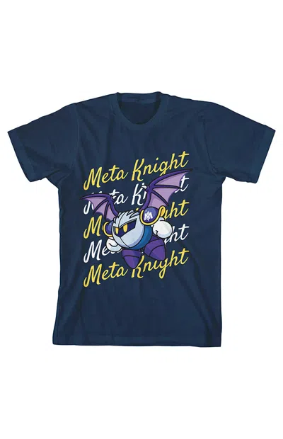 Pacsun Kids Kirby Meta Knight Flying T-shirt In Navy In Blue