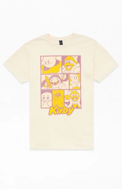 Pacsun Kids Kirby Scenes T-shirt In Off White In Pink