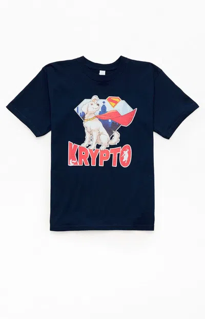 Pacsun Kids Krypto The Superdog T-shirt In Navy In Blue