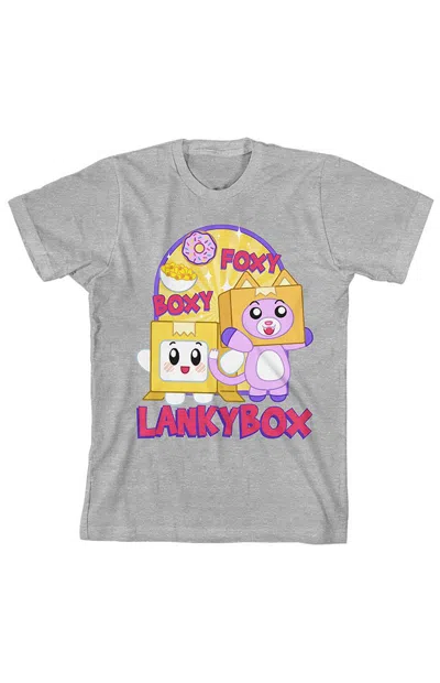Pacsun Kids Lanky Box Boxy & Foxy T-shirt In Heather Grey In Gray