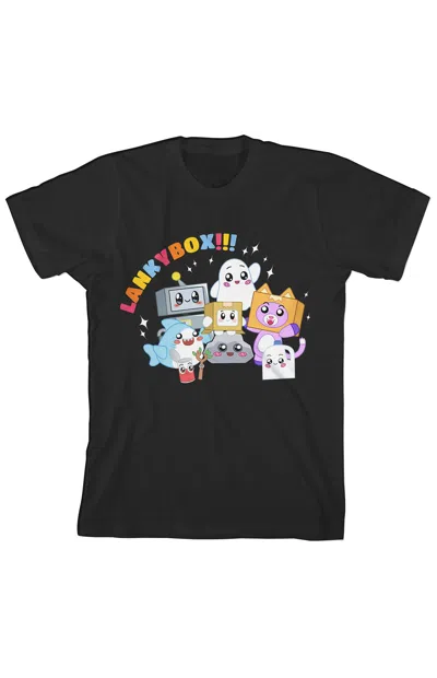 Pacsun Kids Lanky Box Characters T-shirt In Black