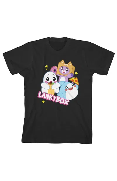 Pacsun Kids Lanky Box Cute Characters T-shirt In Black