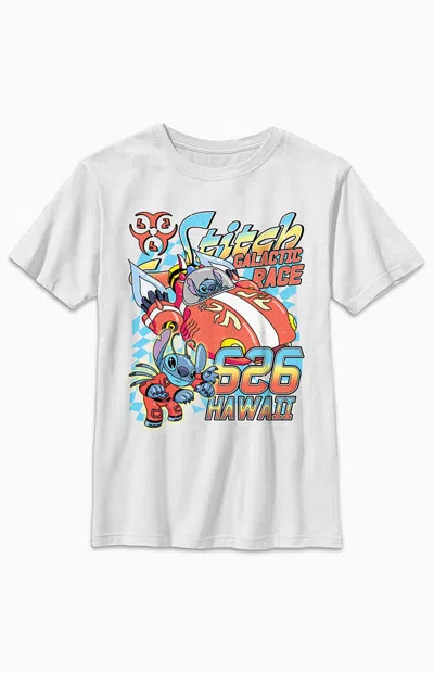 Pacsun Kids Lilo & Stitch Galactic Race T-shirt In White