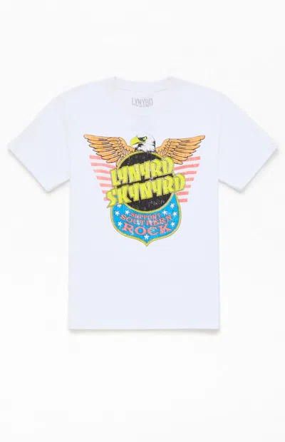 Pacsun Kids Lynyrd Skynyrd T-shirt In White In Multi