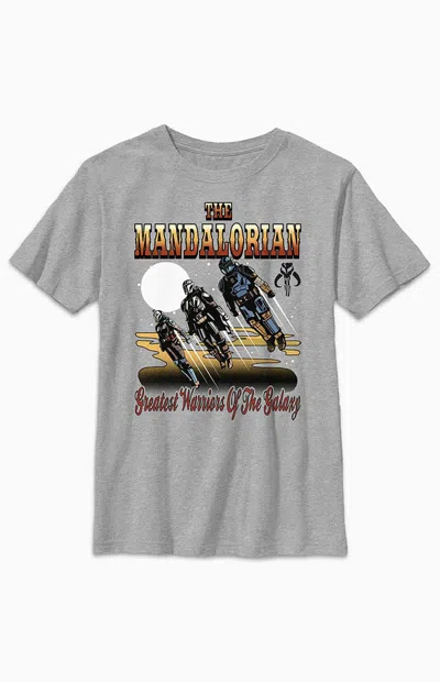 Pacsun Kids Mandalorian Warriors T-shirt In Heather Grey In Gray